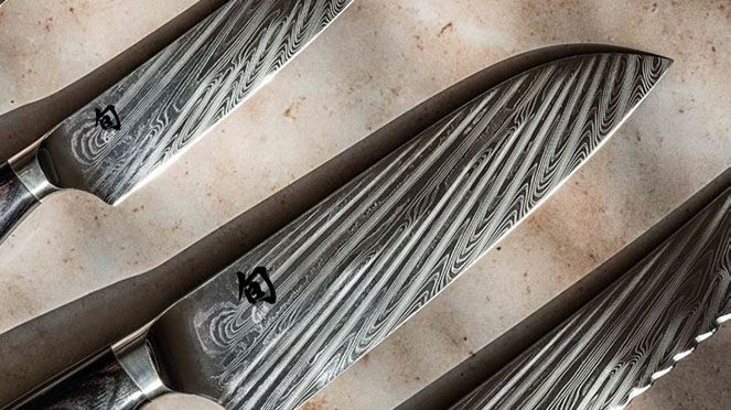 
                    Kai Shun Nagare Santoku mit Nagare Linie