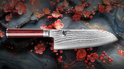 Santoku Messer, Shun Classic Red Santoku