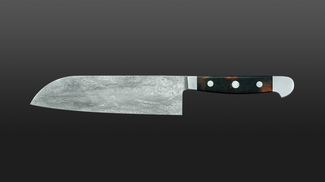 
                    Дамасский нож Güde формы Santoku