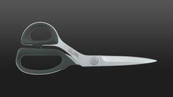 textile, left handed scissors