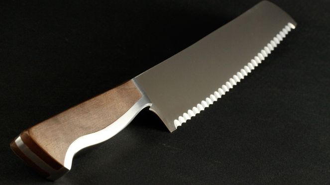 
                    Holzscheide Walnuss ideal für Brotmesser Caminada