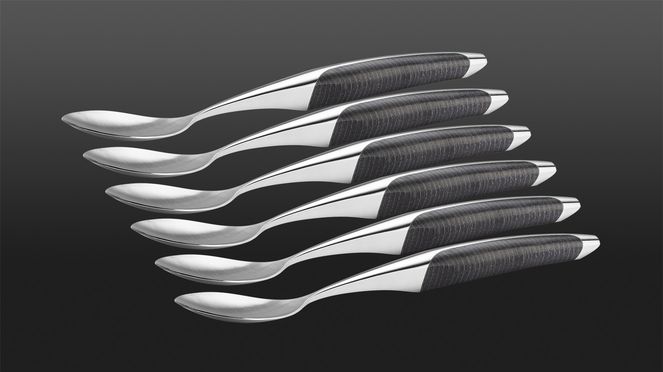 
                    Set de cuillères 6 pièces en frêne de la manufacture de couteaux sknife à Bienne