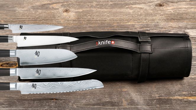 
                    Messertasche Shun mit Schleifgerät für dauerhafte Schärfe