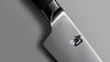 
                    Détail de la lame du Santoku Shun Kagerou