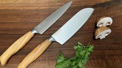 Olivenholz, Santoku Wok