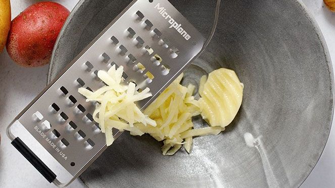
                    Raspel sehr grob: ideal für Käse, Schokolade, Butter, Zucchini