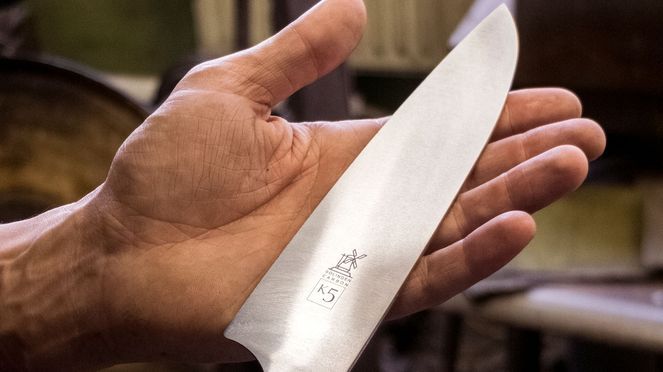 
                    K5 Kochmesser Walnuss Messerfertigung