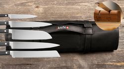 Gemüse Obst Messer, Messertasche Wok Classic mit Schleifgerät