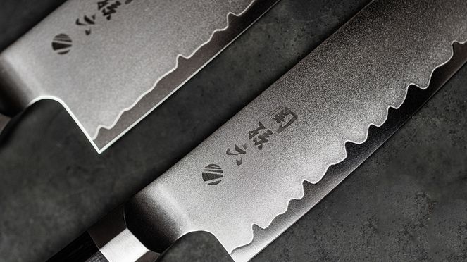 
                    Kaname Kiritsuke 12 cm aus 3-Lagenstahl