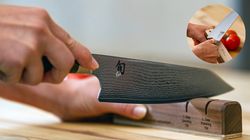 Japanmesser, Kiritsuke mit Präzisionsschleifgerät