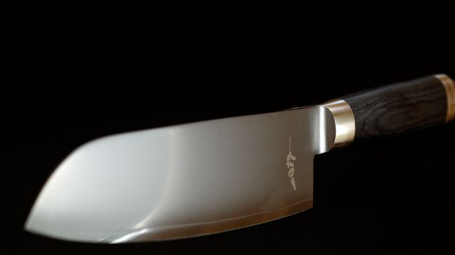 
                    Michel Bras small Santoku lifestyle